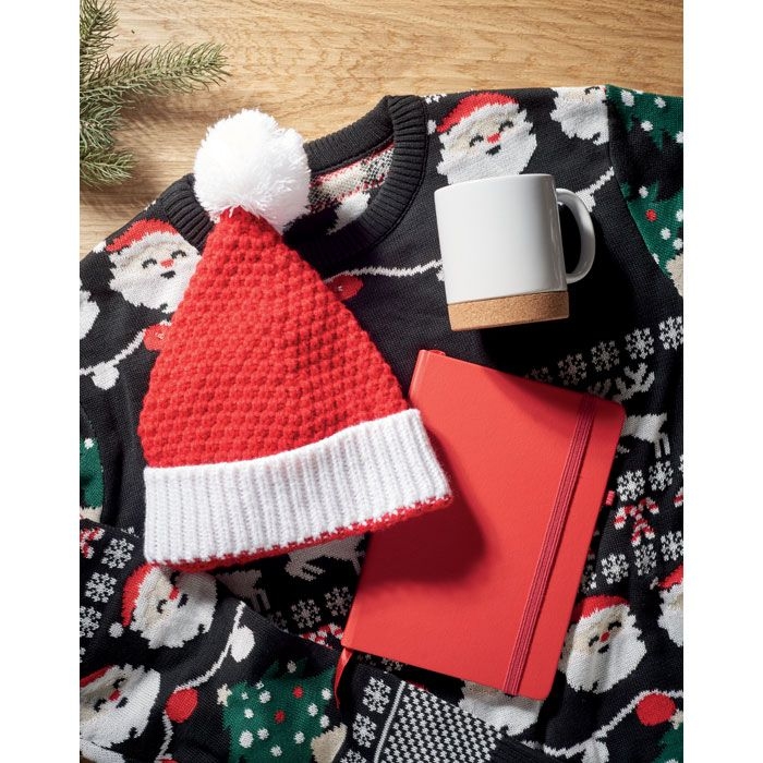 CX1534-05Auriga Weihnachtliche Strickmuetze_ rot