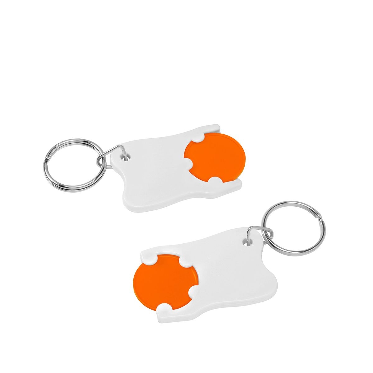 HE8287R-5-0Chiphalter mit 1€-Chip _Zahn_ orange_ weiss