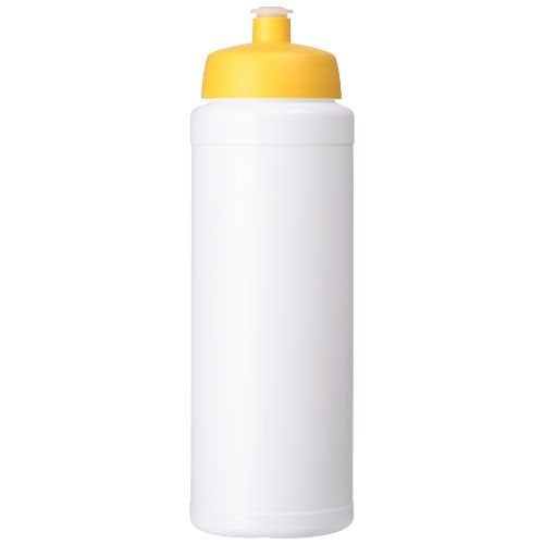 PF210690-11Baseline® Plus 750 ml Flasche mit Sportdeckel_ weiss_gelb