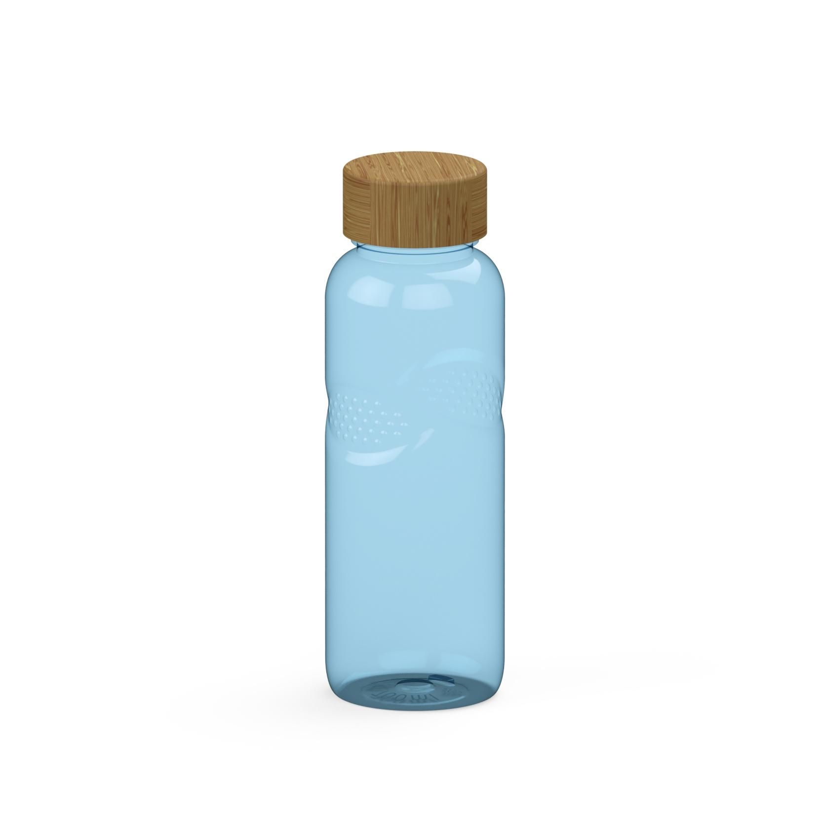 EL01577-2Trinkflasche Carve _Natural_ 700 ml_ transparent-blau