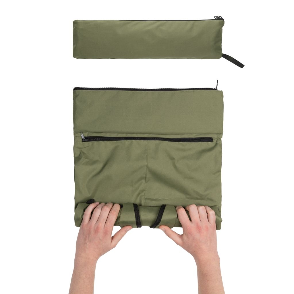 XDP763.17-7Dillon AWARE™ RPET faltbarer Lightweight-Rucksack_ gruen