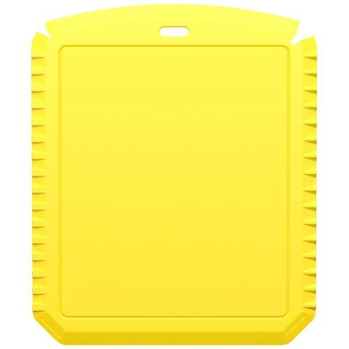 PF220502-2Thrym rechteckiger Eiskratzer aus recyceltem Kunststoff_ gelb