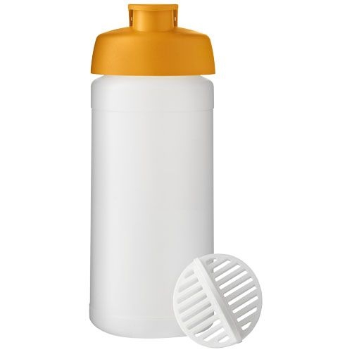 PF210702-4Baseline Plus 500 ml Shakerflasche_ orange_klar mattiert