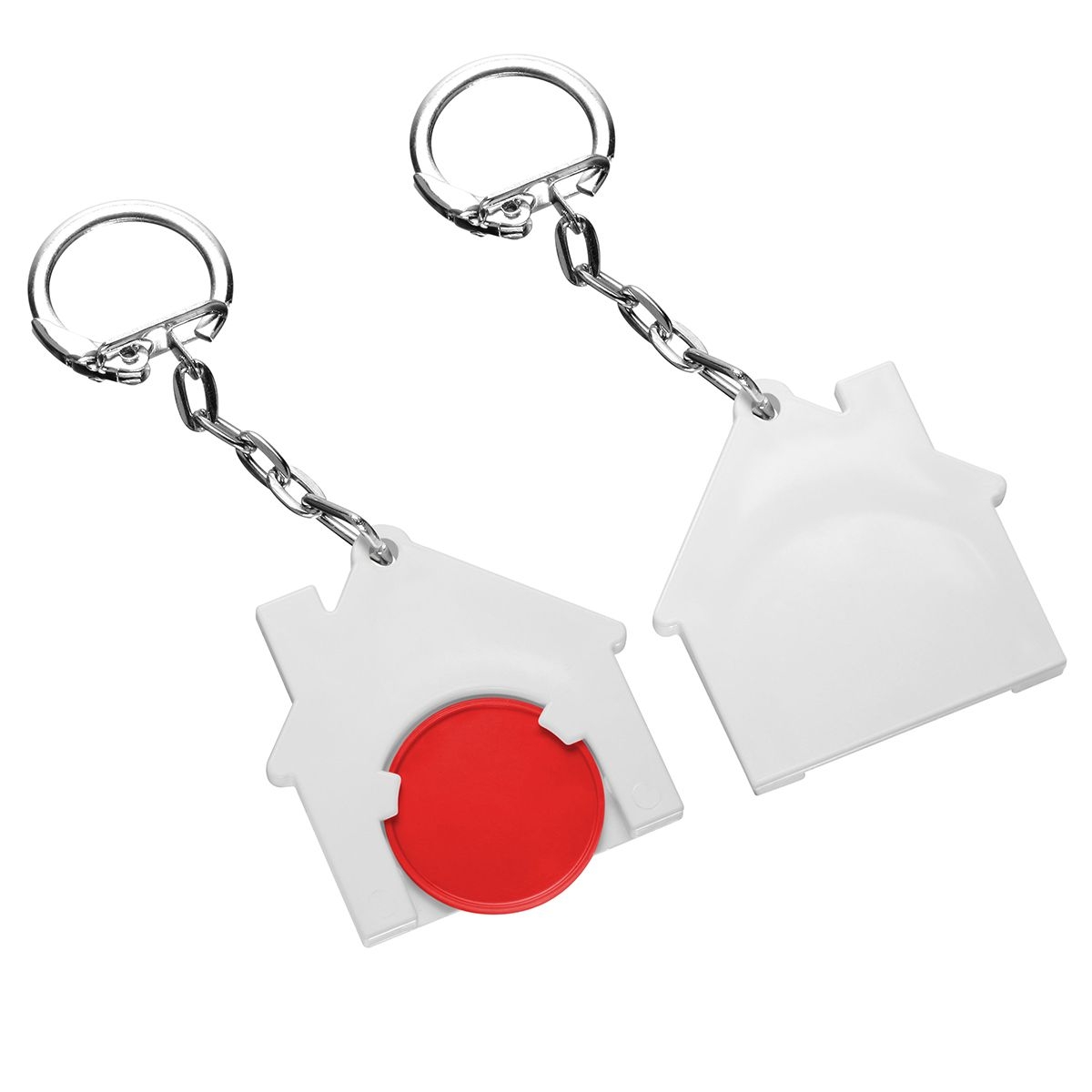 HE7516K-1-0Chiphalter mit 1€-Chip _Haus_ rot_ weiss