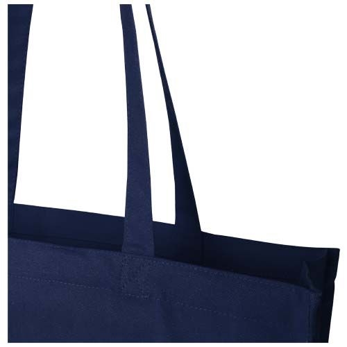 PF120737-5Florida 270 g_m² Tragetasche mit Seitenfalten 14L_ navy