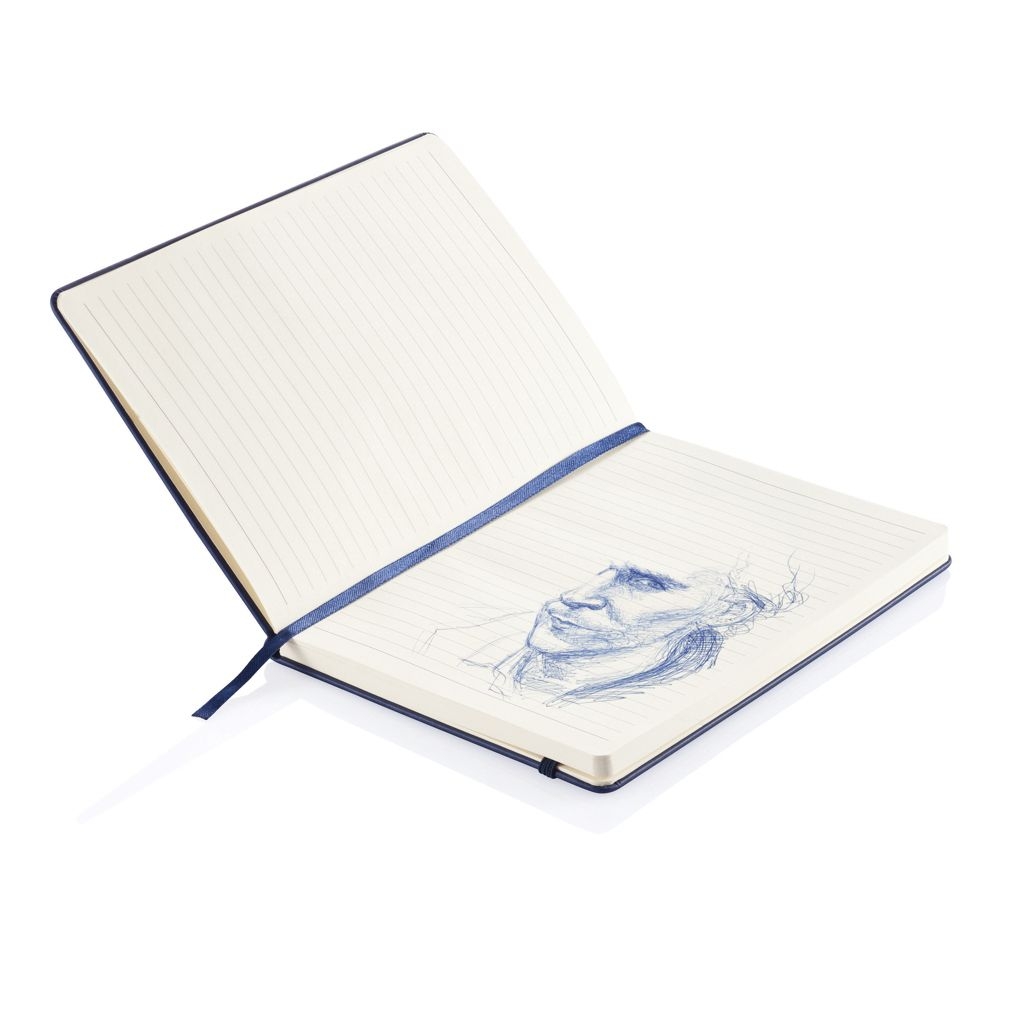 XDP773.42-5Deluxe Hardcover PU A5 Notizbuch_ navy blau