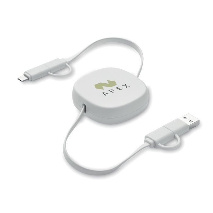 MO2425-06Linea Einziehbares Ladekabel 60W_ weiss