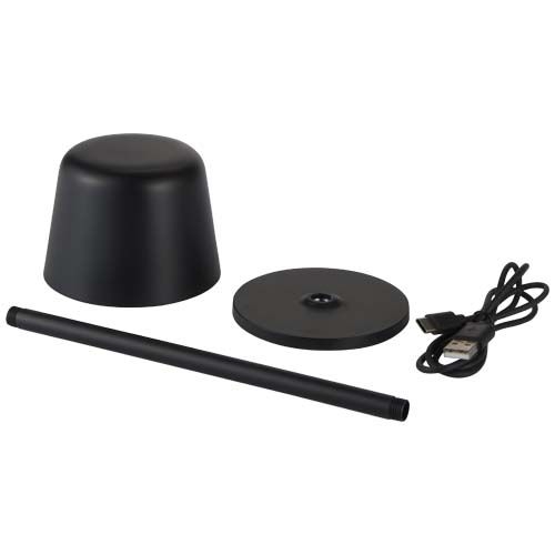 PF124490-2Alya Wiederaufladbare dimmbare Tischlampe mit 3 Lichtmodi_ schwarz