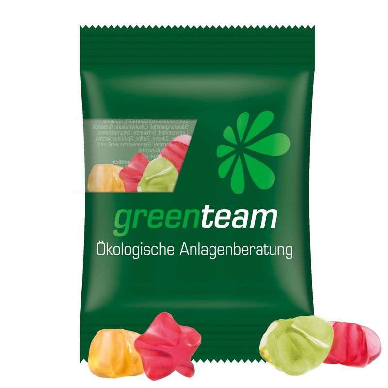 JG15062-4Minituete 15 g Trolli Fruchtgummi Standardformen_ Stern_ transparente Folie