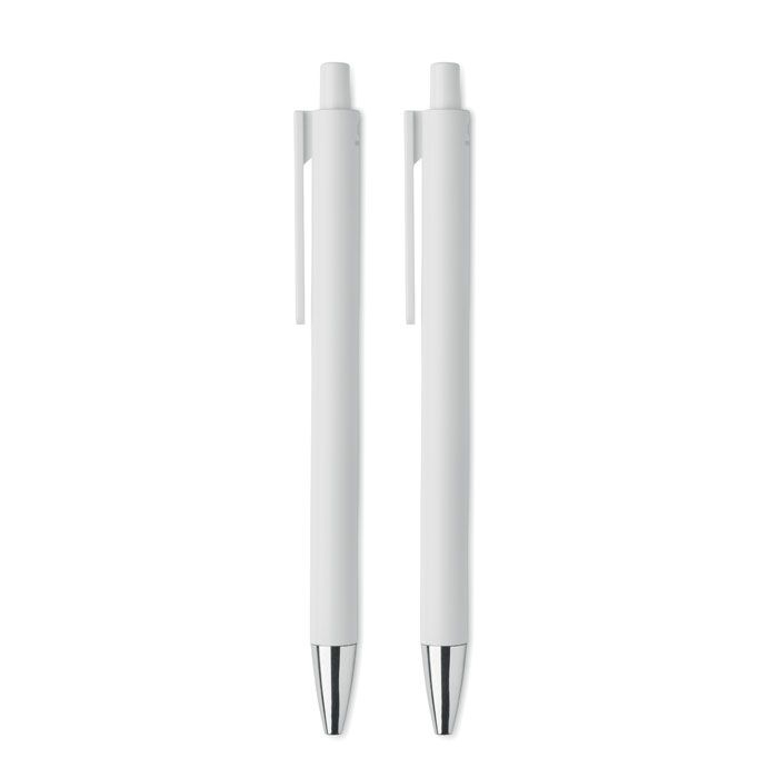 MO2567-06Orwell Schreibset recyceltes Alu_ weiss