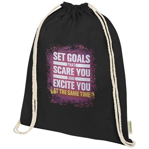 PF120781-7Odisha 140 g_m² OCS Bio-Sportbeutel 5L_ schwarz