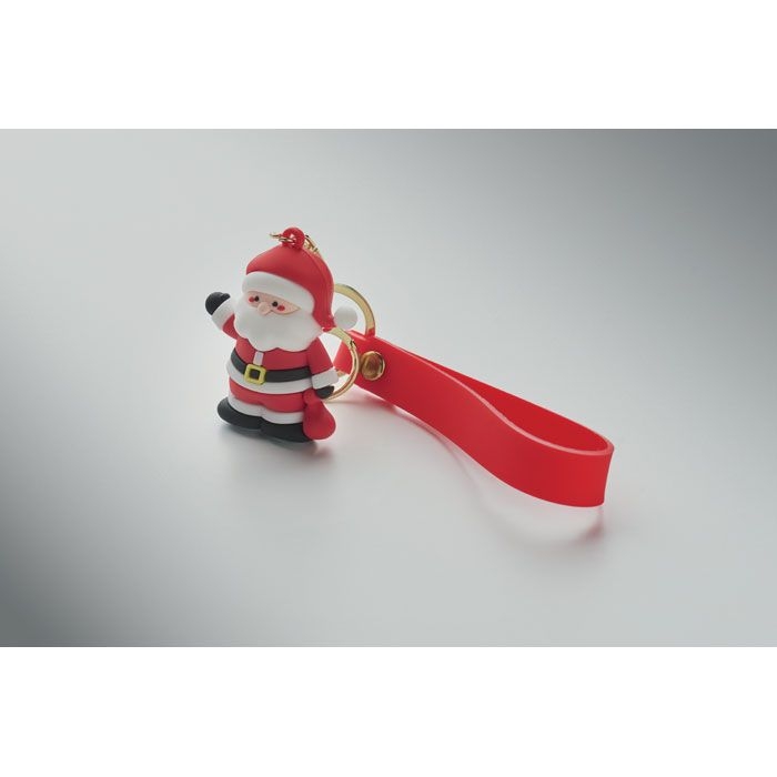 CX1605-05Santacharm Anhaenger Schluessel _ Tasche_ rot