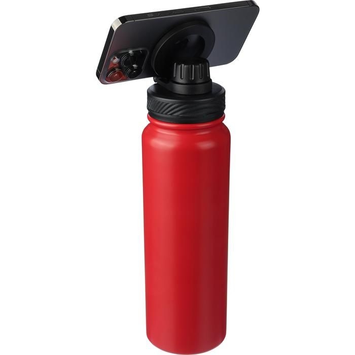 GI1206646-08Doppelwandige Flasche aus Edelstahl _800 ml_ Zinnia_ rot