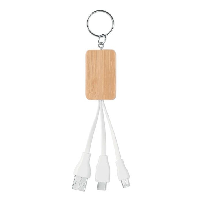 MO9888Clauer Schluesselring-Ladekabel 3in1