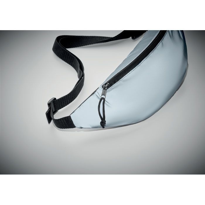 MO9919-16Visiwaist Reflektierende Guerteltasche_ mattsilber