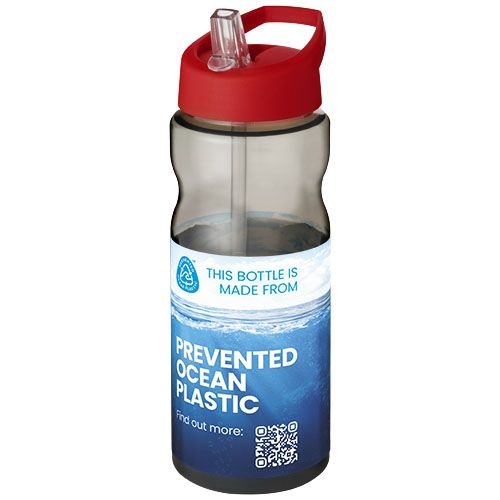 PF210099-6H2O Active® Eco Base 650 ml Sportflasche mit Ausgussdeckel_ kohle_rot