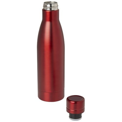PF100736-2Vasa RCS-zertifizierte Kupfer-Vakuum Isolierflasche aus recyceltem Edelstahl_ 500 ml_ rot
