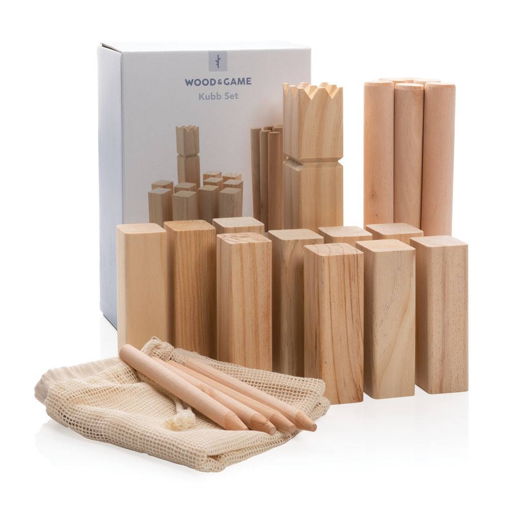 XDP453.51-9Kubb Outdoor Wurfspiel aus Holz_ braun