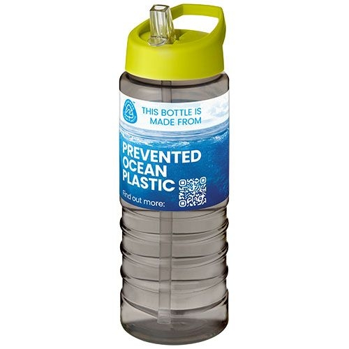 PF210482-10H2O Active® Eco Treble 750 ml Sportflasche mit Stuelpdeckel _ kohle_limone