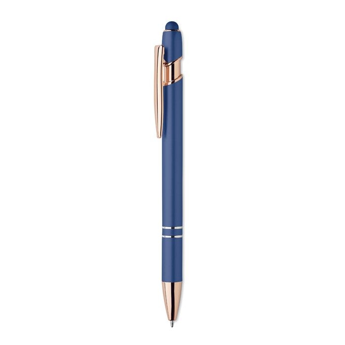 MO2380-04Scribble Druckkugelschreiber Aluminium_ blau