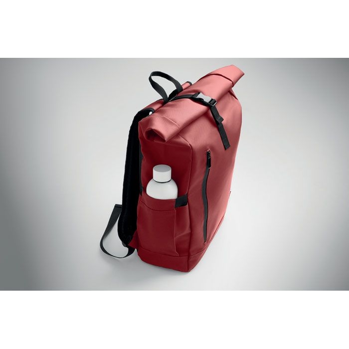 MO2643-02Bangkok Roll Rolltop-Rucksack 600D RPET_ bordeaux