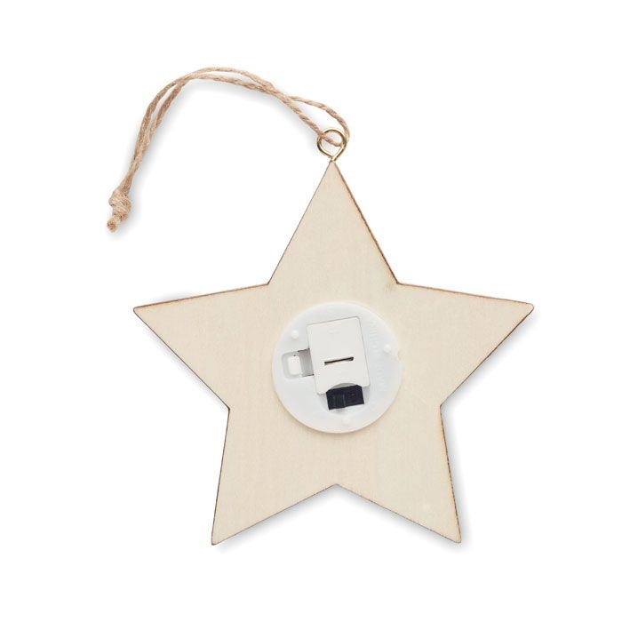 CX1527-40Starlight MDF-Stern mit Licht_ holz