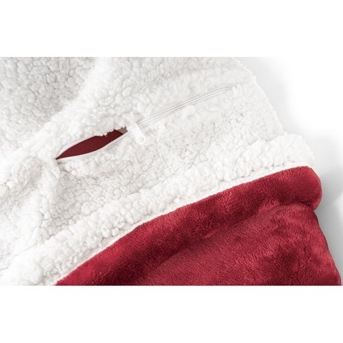 ST99078-115HEIDEN Polardecke_ burgunder