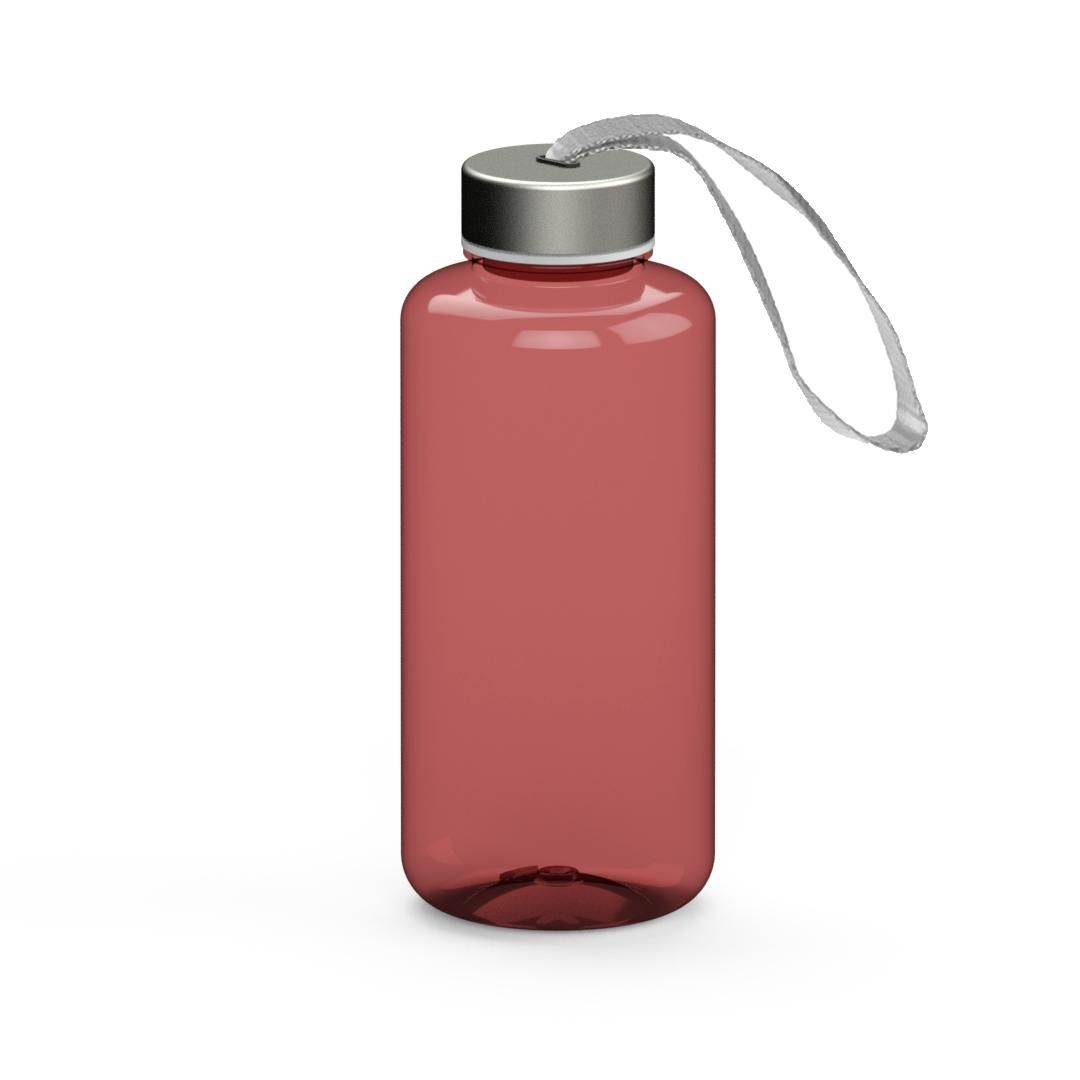EL01254-4Trinkflasche _Pure_ 1_0 l_ transparent-rot