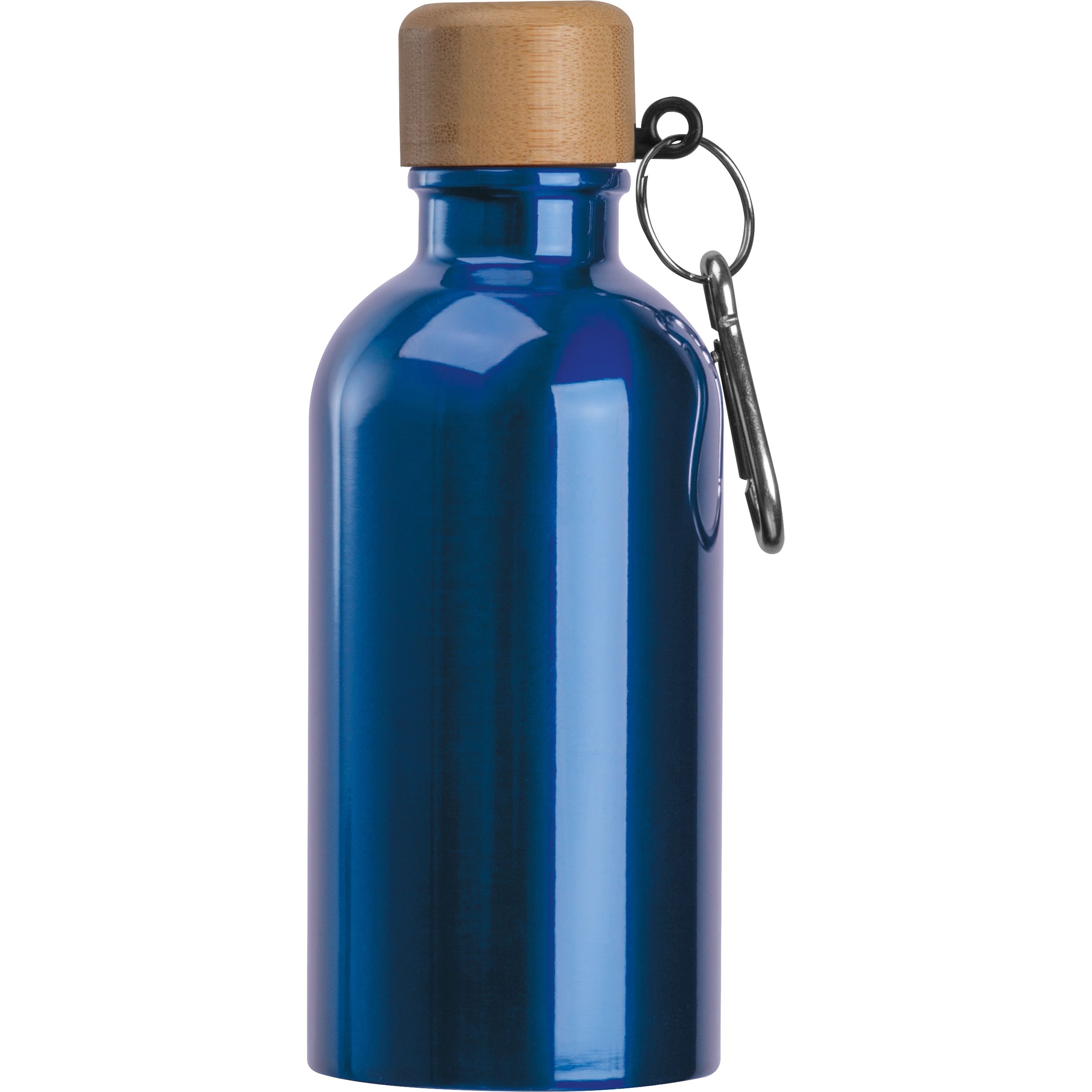 MA84972-04Edelstahltrinkflasche mit Karabiner_ 400ml MARILYN_ blau