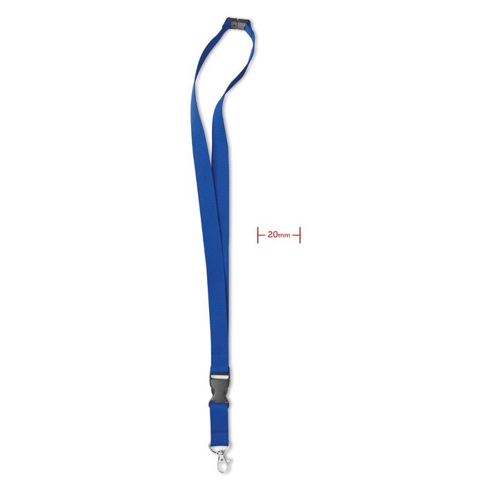MO8595-37Lany Lanyard mit Karabiner 20mm_ koenigsblau