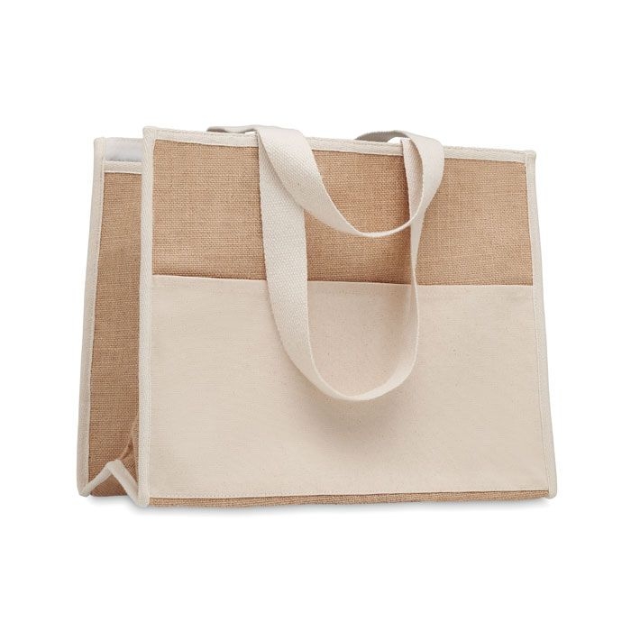 MO6160Campo De Geli Jute-Canvas Shopping Tasche