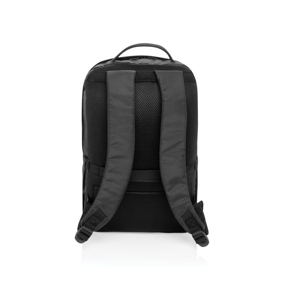 XDP763.48-01Swiss Peak Aware™ Edin 100% RPET 15_6_ Laptop Rucksack_ schwarz
