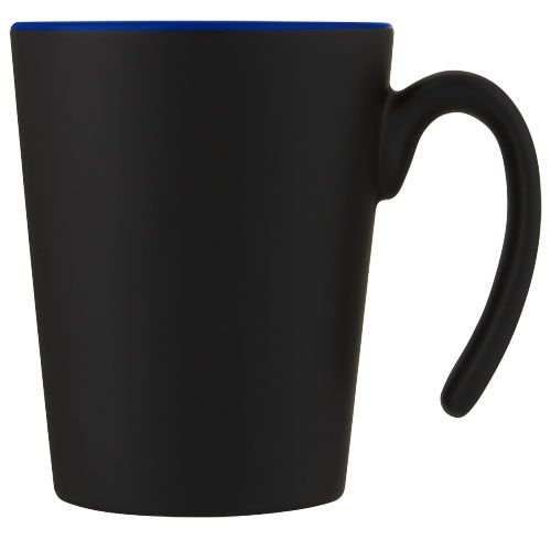 PF100687-5Oli 360 ml Keramikbecher mit Henkel_ blau_schwarz