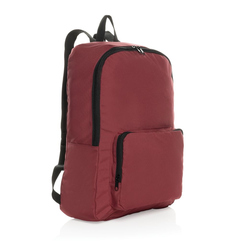 XDP763.19-04Dillon AWARE™ RPET faltbarer klassischer Rucksack_ rot