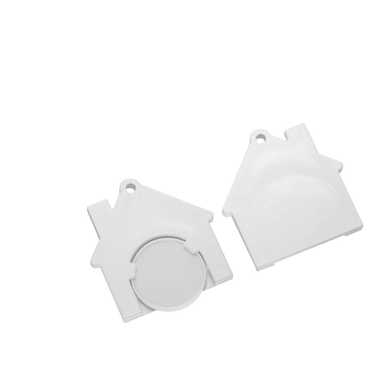 HE7516-0-0Chiphalter mit 1€-Chip _Haus_ weiss_ weiss