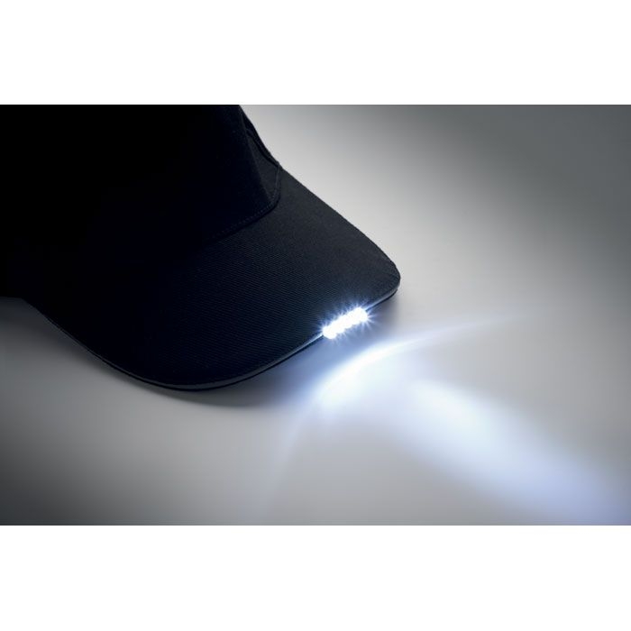 MO2439-03Luzcap Baseball Kappe mit LED 220g_m²_ schwarz