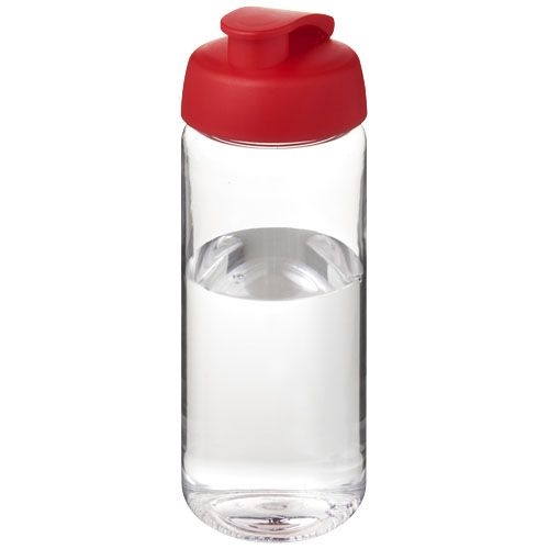 PF210445-19H2O Active® Octave Tritan™ 600-ml-Sportflasche mit Klappdeckel_ transparent klar_rot