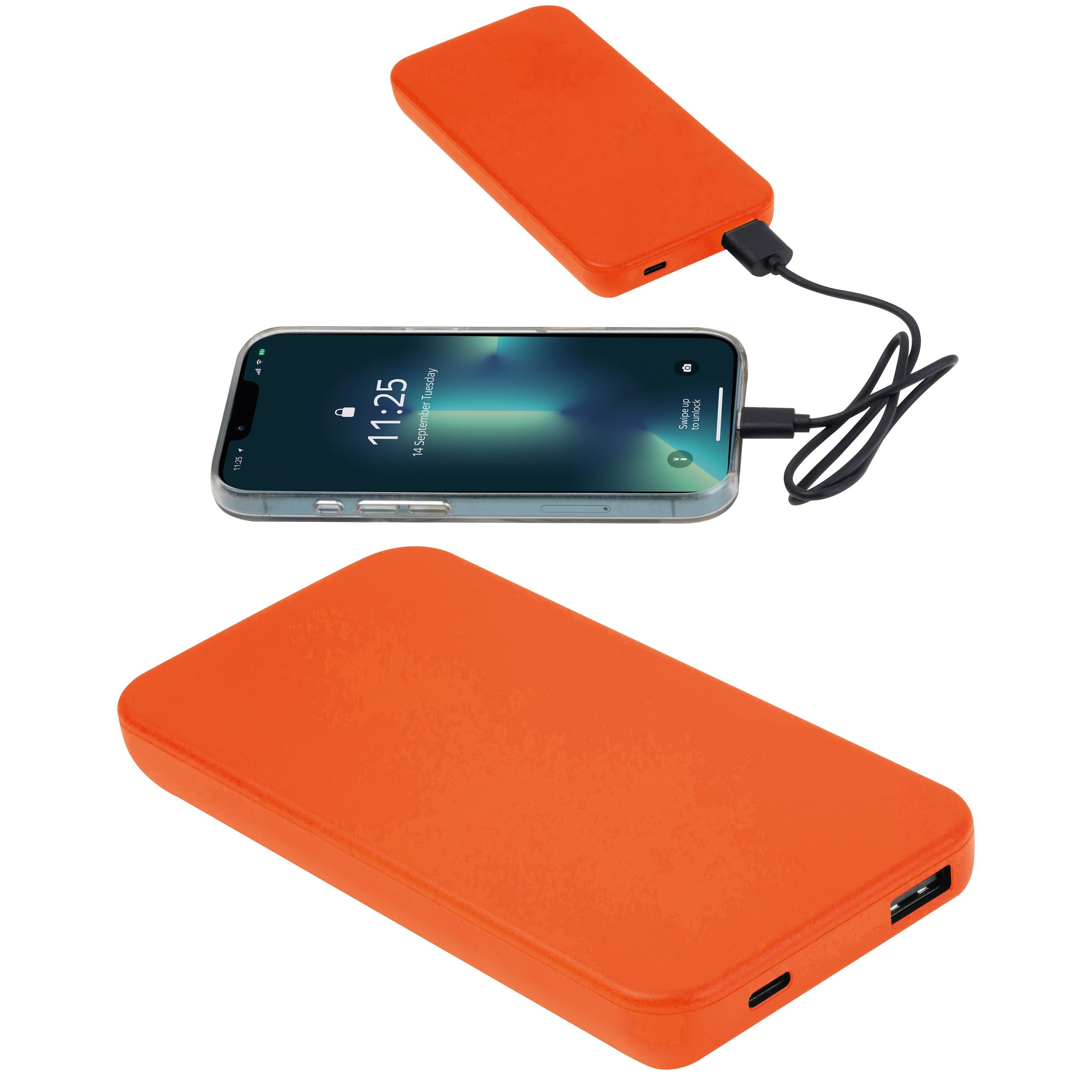 MA35494-10Recycelte Powerbank 10.000 mAh PRESTON_ orange