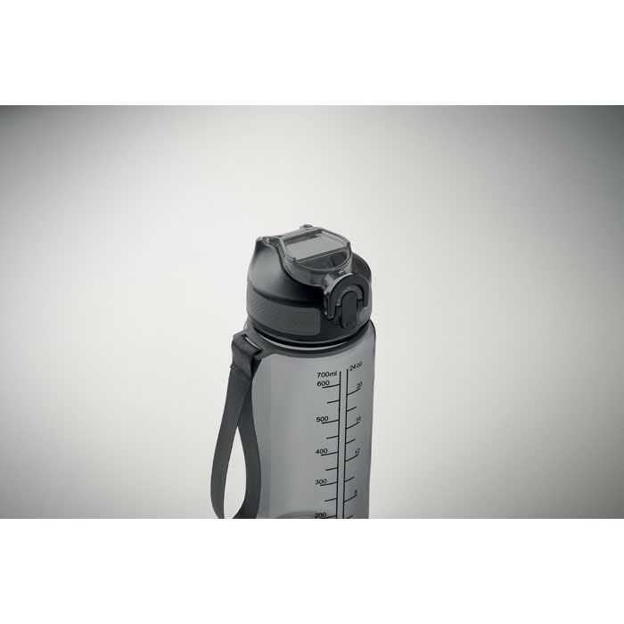 MO2792-27Enkel Sport-Trinkflasche 700ml_ transparent grau