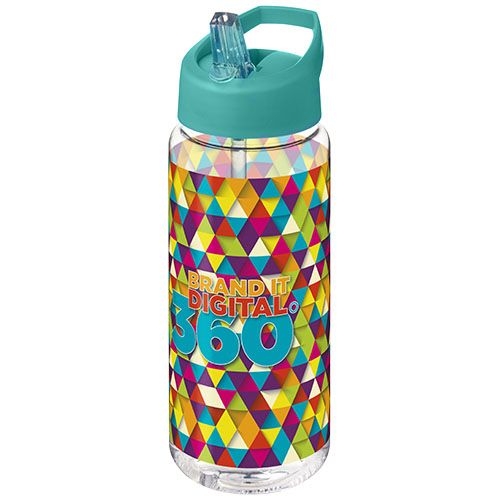 PF210446-14H2O Active® Octave Tritan™ 600 ml Sportflasche mit Ausgussdeckel_ transparent klar_aquablau