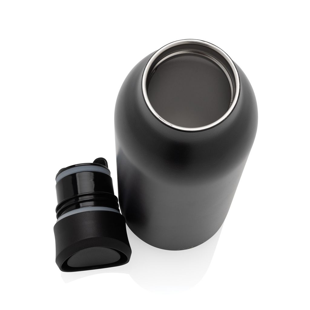 XDP438_09-01Avira Alok 360 Klick-Wasserflasche aus RCS rec. Stahl_ 600ml_ schwarz