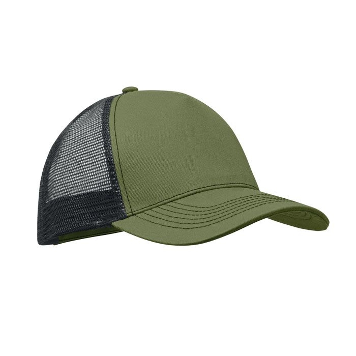 MO2986-49Blist Trucker Kappe 5 Panels_ armeegruen