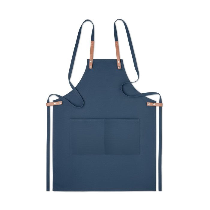 MO6261-04Nagpur Colour Kuechenschuerze Organic Cotton_ blau