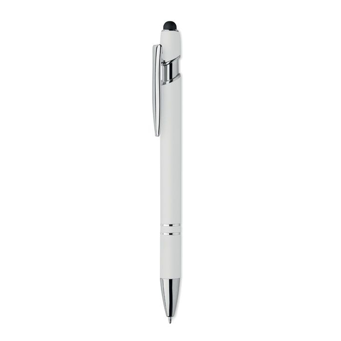 MO2798-06Siparo Druckkugelschreiber mit Stylus_ weiss