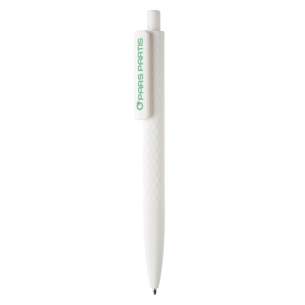 XDP610.96-3X3-Stift mit Smooth-Touch aus RCS recyceltem ABS_ weiss