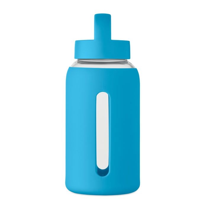 MO2912-12Boris Flasche Borosilikatglas 600ml_ tuerkis