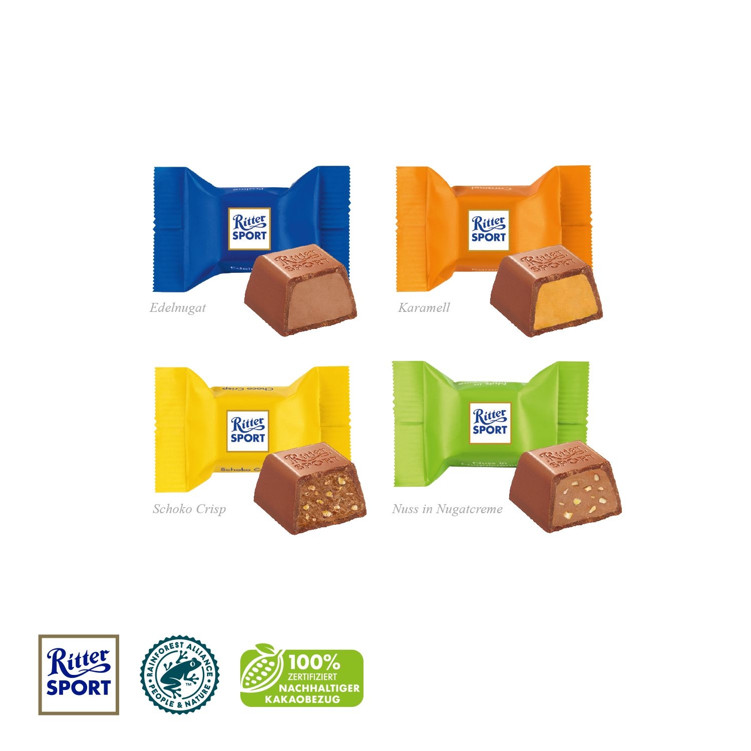 CD95541-013D Praesent _LKW_ mit Ritter SPORT Schokowuerfel_ Ritter Sport Schokowuerfel