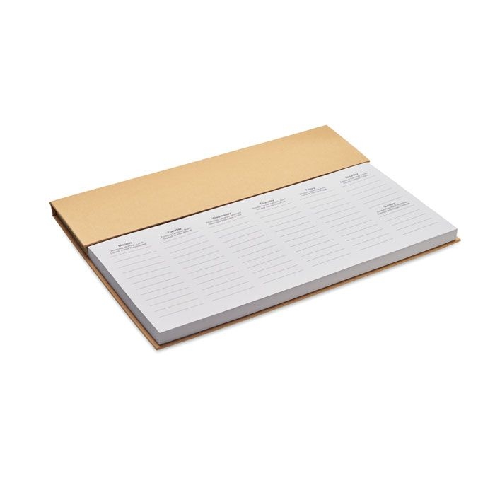 MO2289-13Memweek 125-seitiger Wochenplaner_ beige
