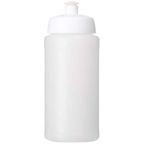 PF210687-17Baseline® Plus grip 500 ml Sportflasche mit Sportdeckel_ transparent_weiss