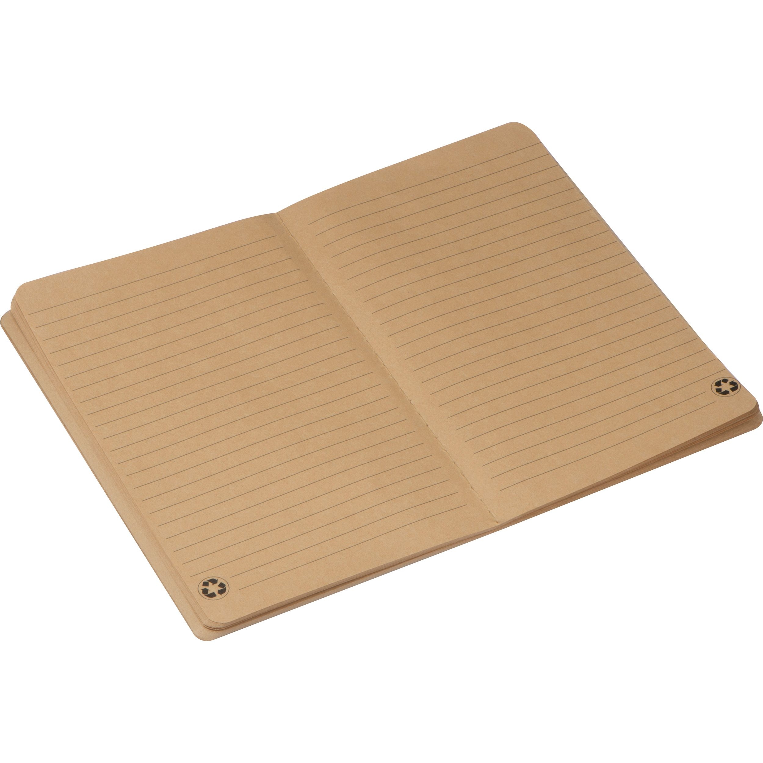 MA23386-13A5 Notizbuch aus Recycling Papier  BENEDETTO_ beige